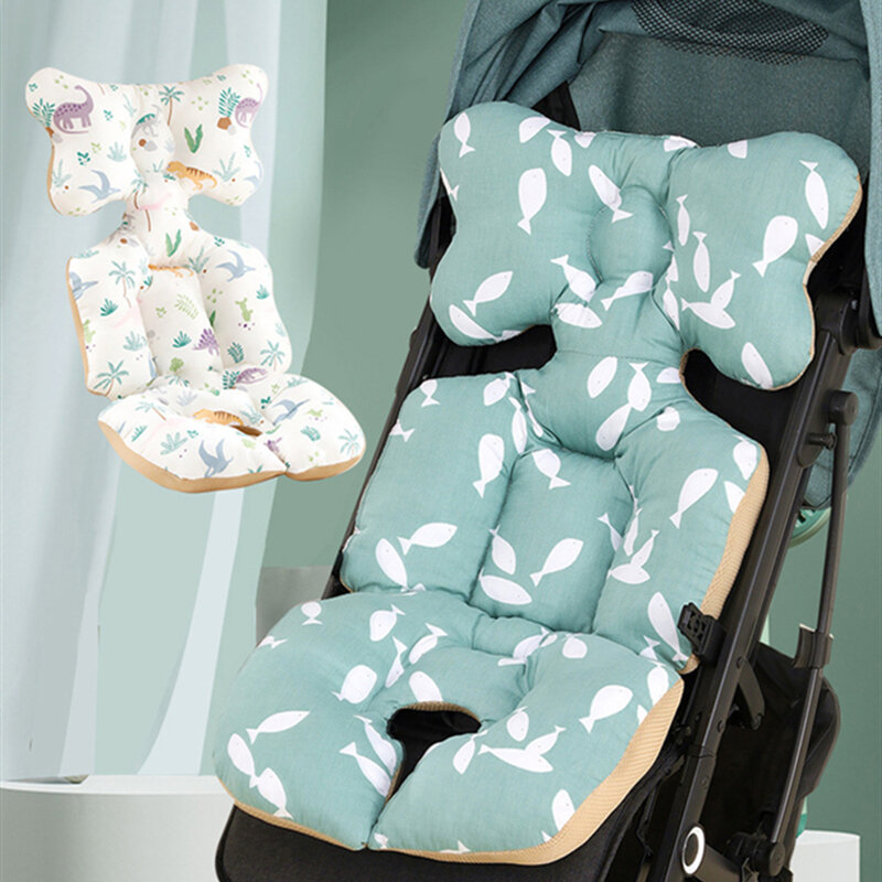Coussin de siège de poussette en laine épaisse pour bébé, lavable, pour enfant, matelas, housse de siège, accessoire