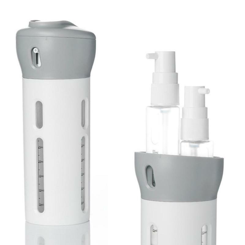 Tragbare 4 In 1 Lotion Dispenser Flasche Reise Emulsion Abfüllung Shampoo Dusche Reise Zubehör Sub-flasche Dropshipping