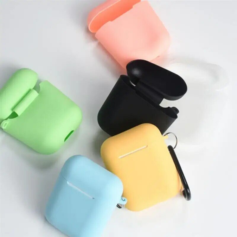 Earphones Cover Silicone Bluetooth Headset Case Wireless Earbuds Protector Replacement for Airpods i9S/i10/i11/i12