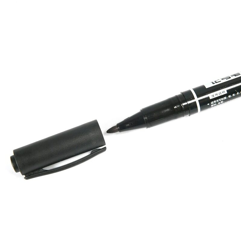양방향 마커 펜, 방수 정원 페이드리스 블랙 잉크 토큰 펜, 원예 식물 라벨링 문구 공급 업체, 1 개