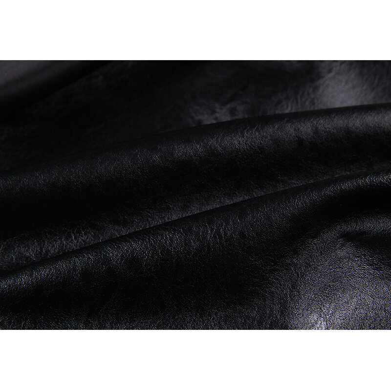 Outono moda motocicleta jaqueta feminina curto falso macio preto plutônio couro colheita jaqueta de manga longa das senhoras do vintage básico rua casaco