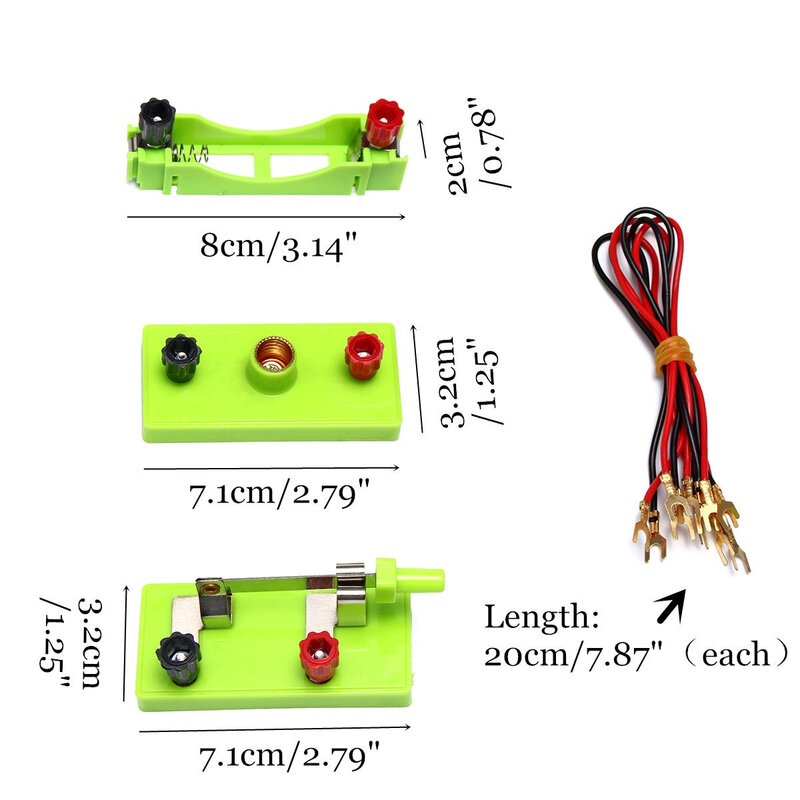 DIY Grund Schaltung Strom Lernen Kit Physik Pädagogisches Spielzeug Für Kinder STEM Experiment Lehre Hände-auf Fähigkeit Spielzeug