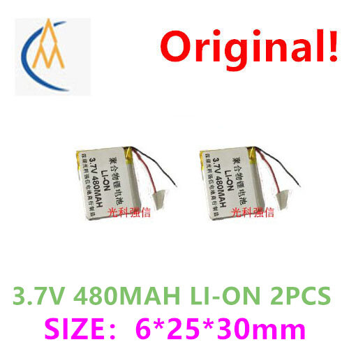 Compre mais barato nova capacidade total 3.7v polímero bateria de lítio 602530 480mah mp3 fone de ouvido/dispositivo/micro brinquedo de áudio led