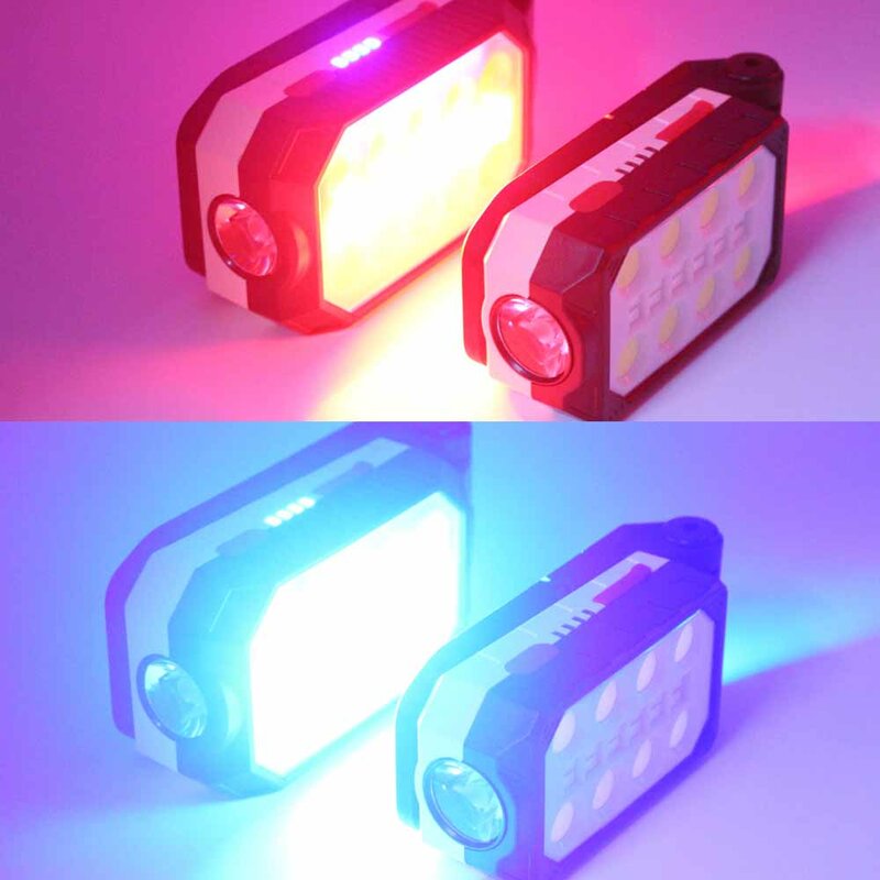 20W Đèn Pin Di Động Pin Sạc USB Đèn LED Làm Đèn Âm Trần COB Đèn Lồng Treo Công Việc Ngoài Trời Ánh Sáng Cho Xe Sửa Chữa Trại