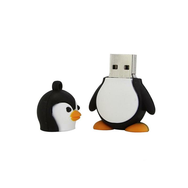 usb flash pendrive 128GB penguin style high quality pen drive 64gb memory stick lovely gift for Christmas freeshipping