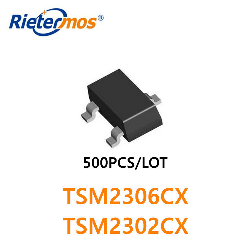 500PCS TSM2306CX  TSM2302CX NMOSSOT23