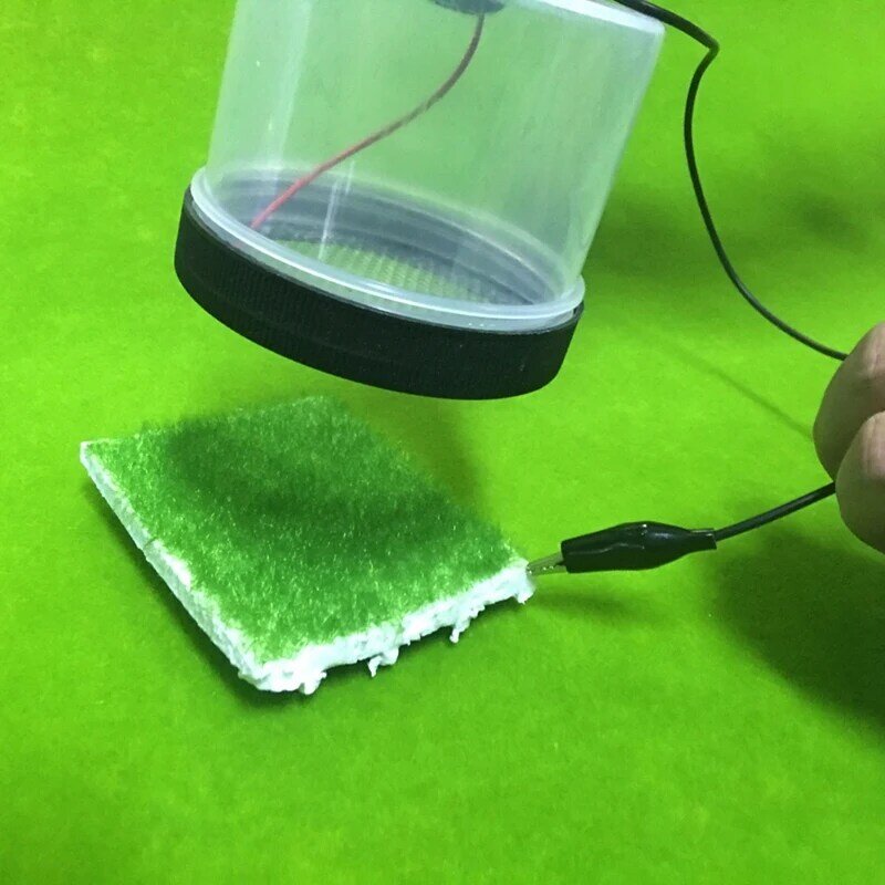 Modelo de cenário em miniatura material reunindo aplicador de grama estática modelagem hobby craft acessório