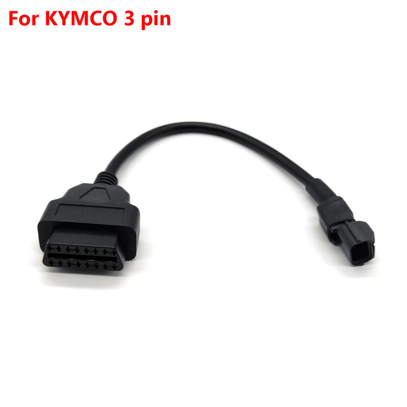 Диагностический кабель для мотоцикла KYMCO 3pin OBD 3 Pin 16 Pin к OBD2 16Pin