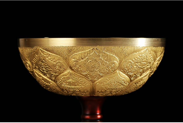 Mantequilla lámpara de cobre puro lámpara de loto soporte para Buda mantequilla lámpara de vela de manteca titular de la lámpara para la casa