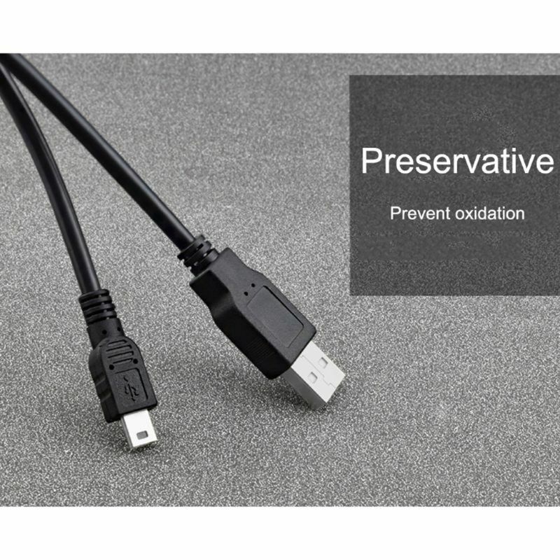 0.8m Mini USB Cable Mini USB to Mini USB Cable 5 Pin B for MP3 MP4 Player Camera