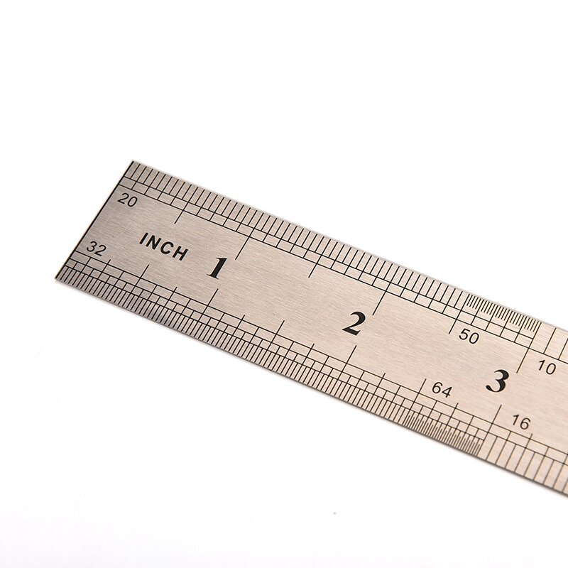 15ซม.ไม้บรรทัดโลหะสแตนเลสสตีลเมตริก Rule ความแม่นยำสองด้านเครื่องมือวัดโรงเรียนอุปกรณ์สำนักงานอุปกรณ์เสริม
