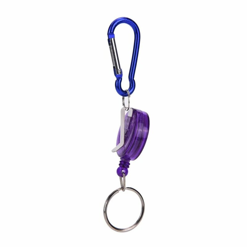 Id Card Key Chain สำนักงานสายไฟ Reel Lanyard คลิปพวงกุญแจหดดึงชื่อ: Recoil Badge เข็มขัดเชือกผู้ถือพวงกุญแจพวงกุญแจ
