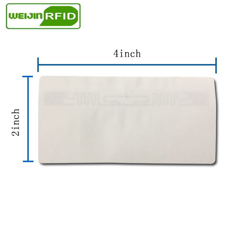 Etiqueta adesiva rfid uhf 9640, etiqueta de cobre para impressão e substituição, 915mhz 860-960mhz higgs3 epcc1g2 6csmart, etiqueta passiva rfid