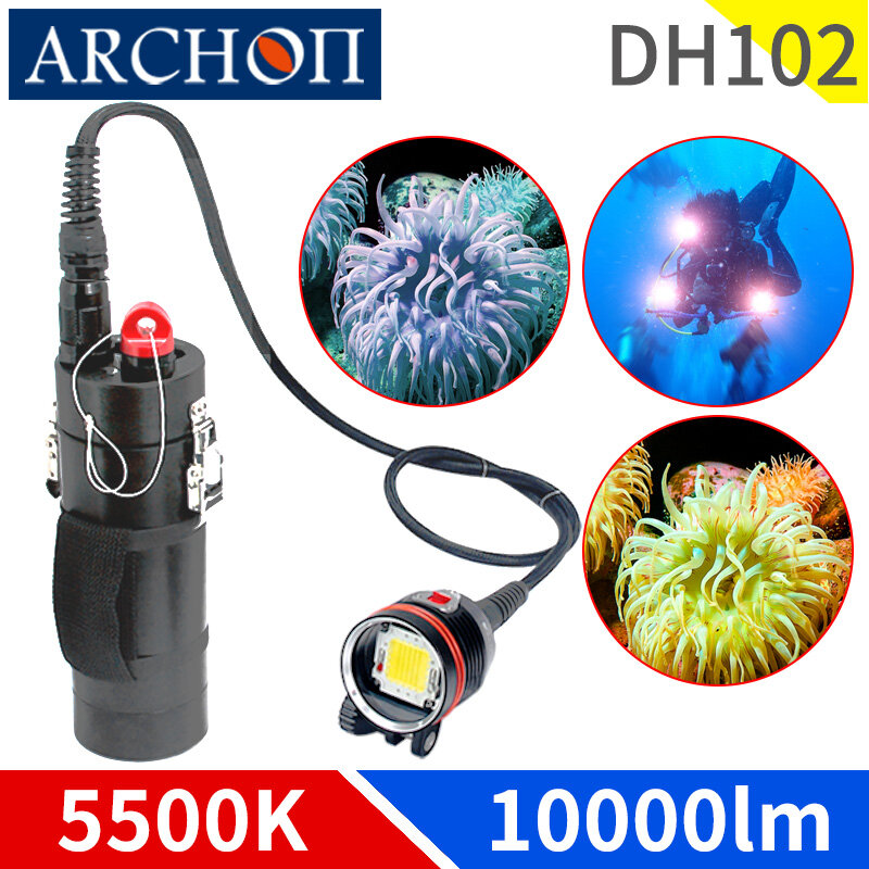 DH102 profession diving searchlight dive light HD dive shooting video fill light  Underwater 150m diving photography fill lights