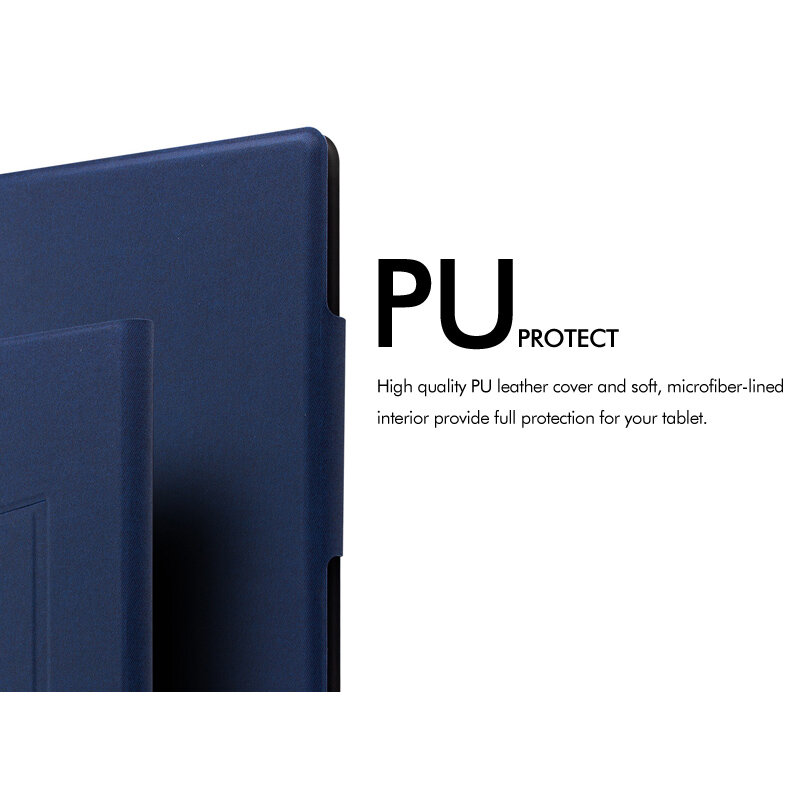 Custodia per tastiera Wireless Bluetooth 5.1 per iPad 10.2 "2019, custodia In pelle sottile Premium retroilluminazione a 7 colori, Design tutto In uno