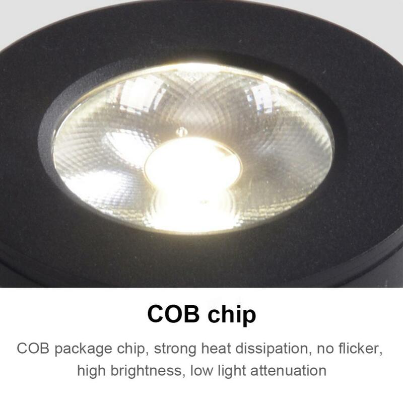 พับพื้นผิว LED Downlight Warm Light โคมไฟเพดาน COB กันน้ำ