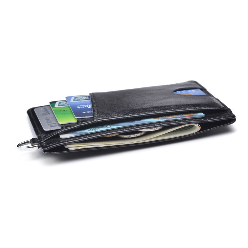 JINBAOLAI Emplyee's Card Card bransoletka portfel RFID skórzana skrzynia pokrywa karty antymagnetyczny Bank portfel na dokumenty personalizacja