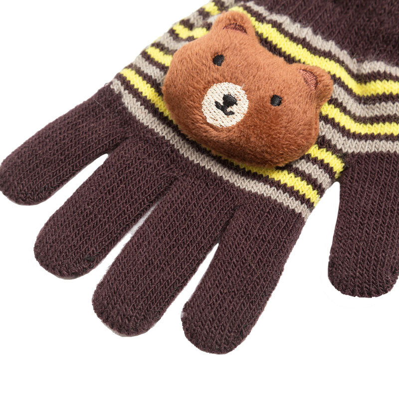 6-8 jahre Alt kinder Winter Warme Dicke Handschuhe Für Jungen Und Mädchen Niedlichen Cartoon Baby Handschuhe Voll finger Handschuhe