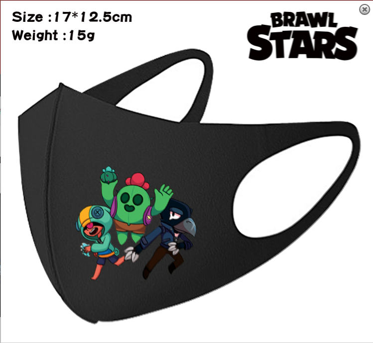 Brawling игра звезды детские маски для лица, рта пылезащитный косплей с маской для лица дети аниме рот маски моющиеся многоразовый чехол