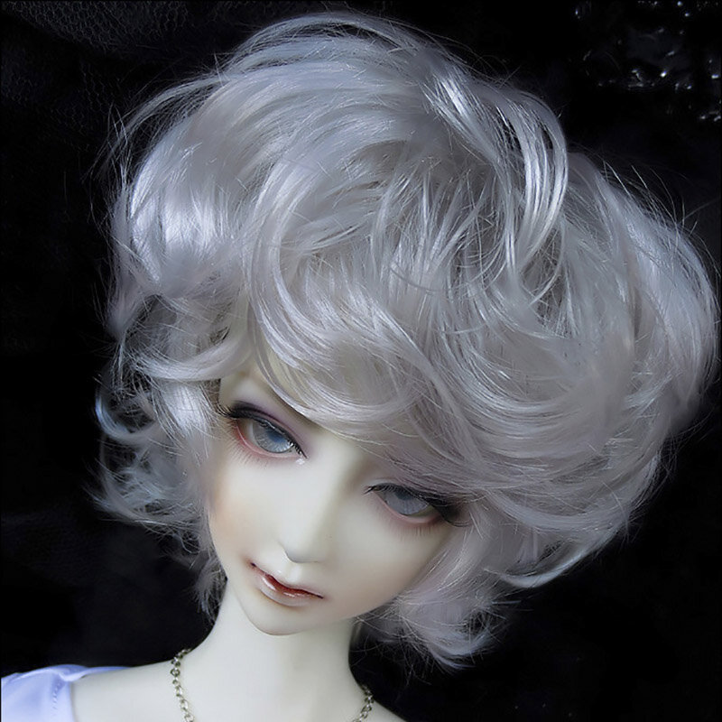 Bybrana BJD Wig for 1/3 1/4 High Temperature Fiber Girl And Boy bangs short and long hair for Dolls