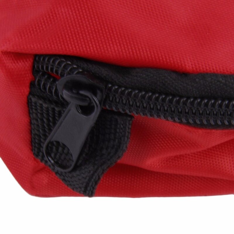 ชุดปฐมพยาบาลฉุกเฉิน0.7L สีแดง PVC กลางแจ้ง Camping Survival ที่ว่างเปล่ากระเป๋าผ้าพันแผลยากันน้ำเก็บกระเป๋า11*15.5*5ซม.