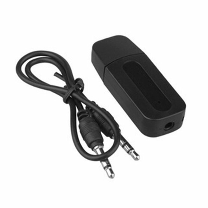 Bezprzewodowy samochód Adapter USB 3.5mm Jack AUX odbiornik muzyczny Stereo Bluetooth-kompatybilny nadajnik do telefonu komórkowego głośnik samochodowy