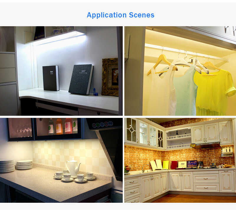 USB Powered DC 5V 6W 21 LEDs Night Light Eye-Protection Touch Control Dimmable โคมไฟตู้ Closet