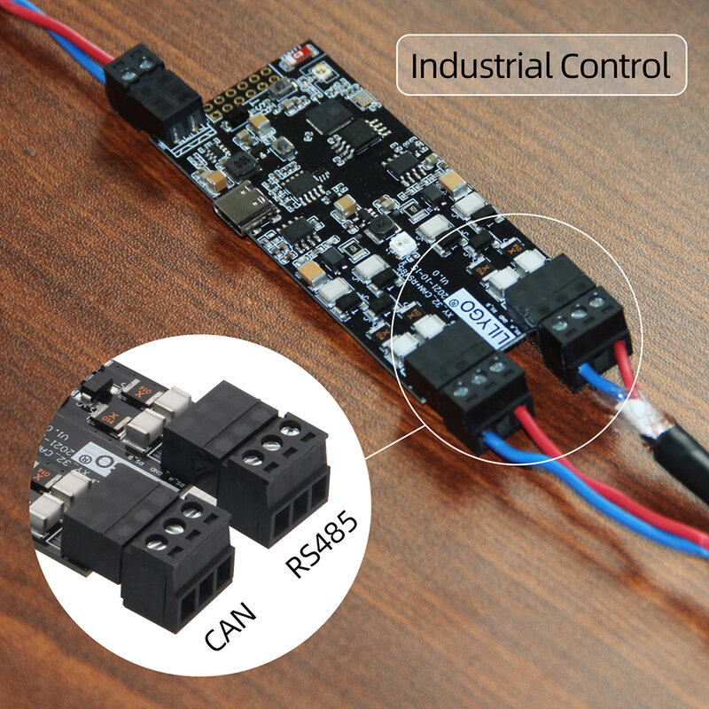 LILYGO® TTGO T-CAN485 ESP32 CAN RS-485 prend en charge la carte TF, WIFI, Bluetooth, Module de contrôle IOT, carte de développement pour les ingénieurs