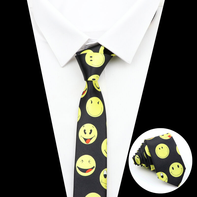 男性のためのカラフルなデザインのネクタイ,ピアノ,笑顔,ポリエステル,幅5cm,パーティーアクセサリー,ギフト