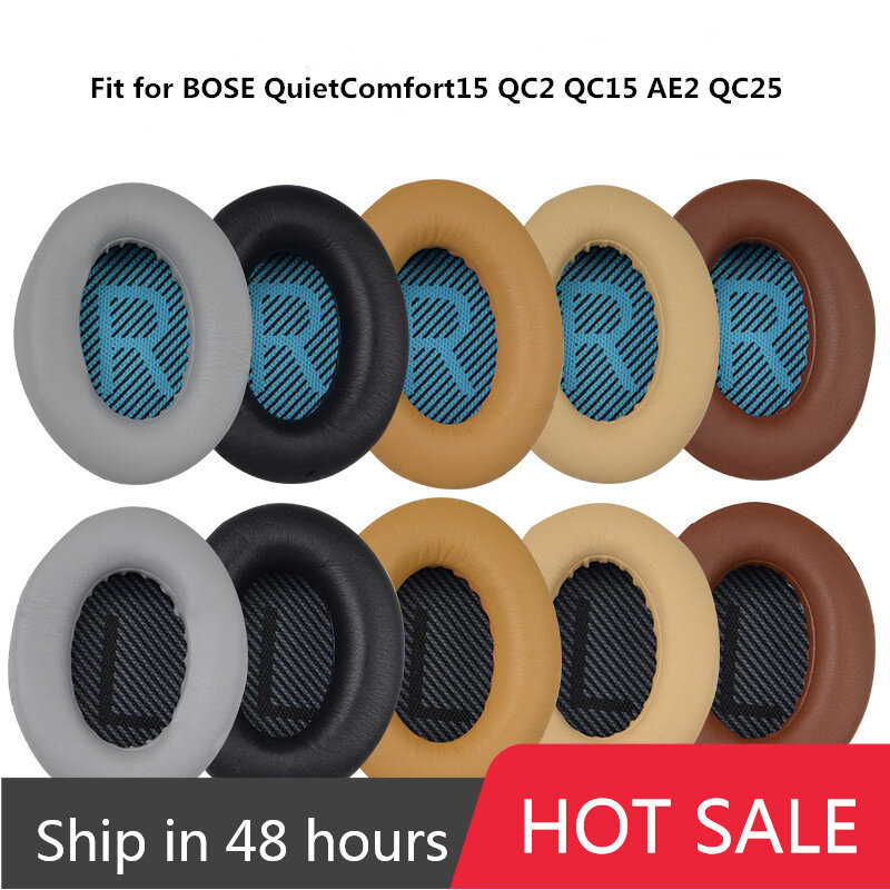 Substituição Ear Pads para Bose QuietComfort, Earpads para QC2, QC15, QC25, QC35, Parte Auscultadores SoundTrue, QC 2, 15, 25, 35