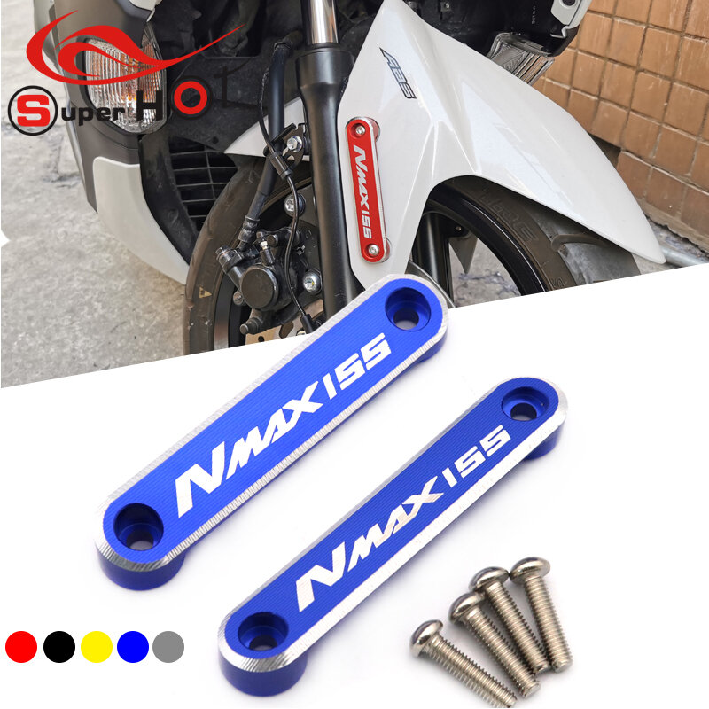Plaque décorative de l'essieu avant en alliage d'aluminium, accessoire de moto pour Yamaha N-Max155 NMAX155 NMAX 155