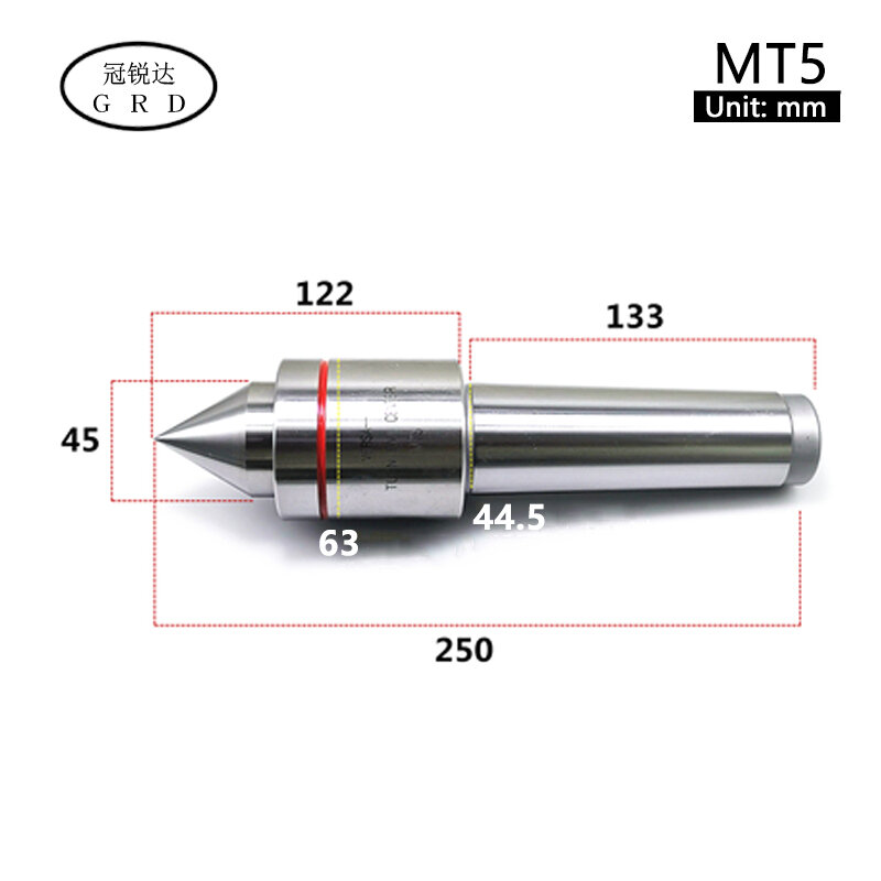 CNC lathe MT3 MT4 MT5 high precision waterproof rotary center outer rotating body rotating thimble Morse turning center