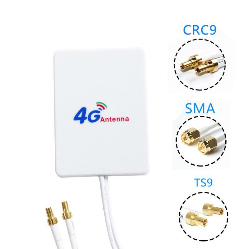Antena 4G al aire libre 3G lte Antena SMA macho de largo alcance 20-25dbi 4G antena con Cable de 10m para Huawei ZTE Router módem B310 B525