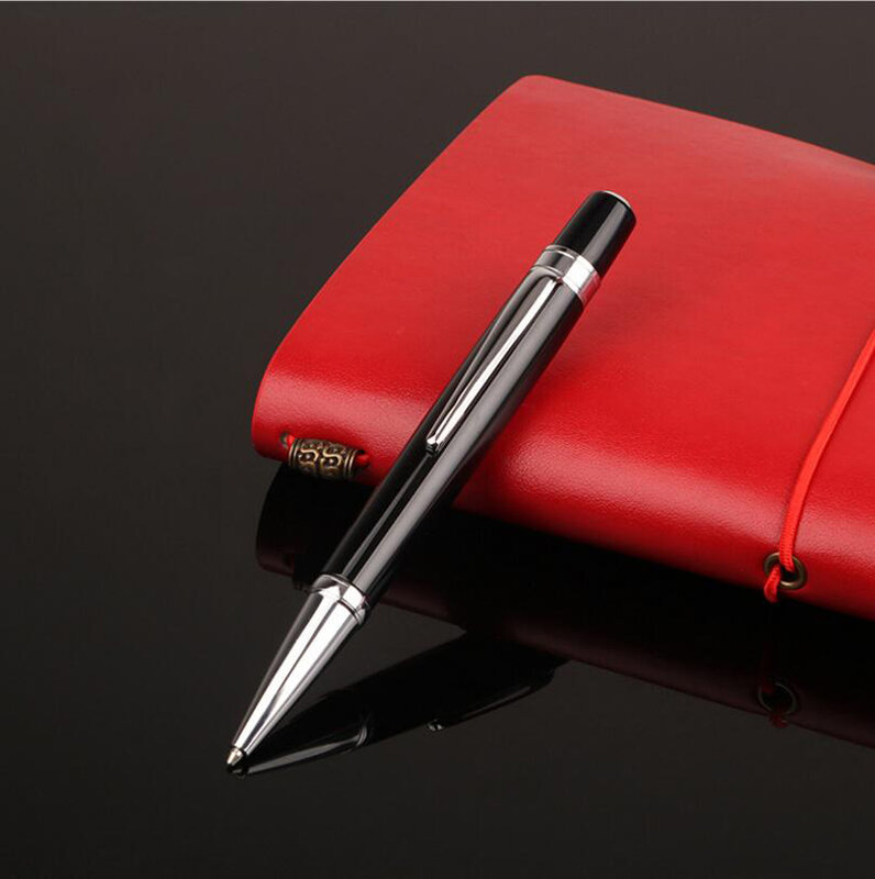 Bolígrafo de Diseño de Moda de forma corta para hombre, bolígrafo de escritura de Metal completo, bolígrafo de firma para oficina y negocios, compra 2, envía regalo
