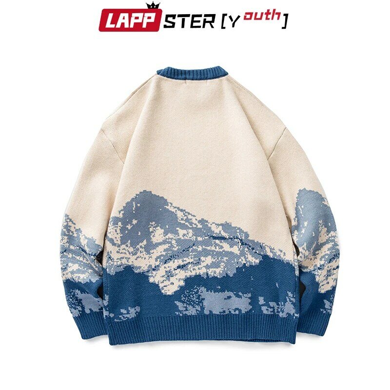 LAPPSTER-suéteres Harajuku para hombre y mujer, jersey de moda Coreana de gran tamaño, ropa Vintage, invierno, 2023