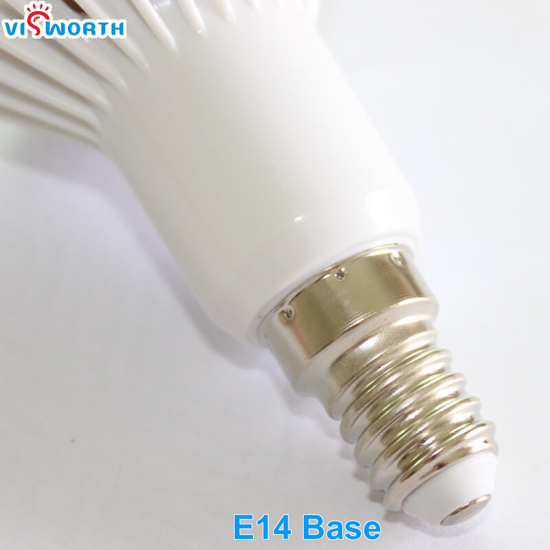 VisWorth-Lâmpada de cristal LED para decoração de casa, R50, lâmpada, E14, Smd5730, CA 110V, 220V, 240V, frio, quente, branco, 10 peças
