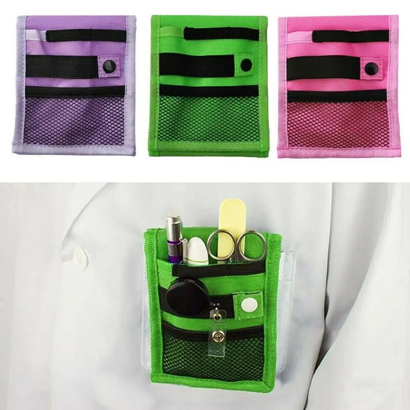 1pc médico enfermeira caneta bolsa titular inserido saco de bolso caneta protetor ferramentas multifuncionais para enfermagem estudantes dropship