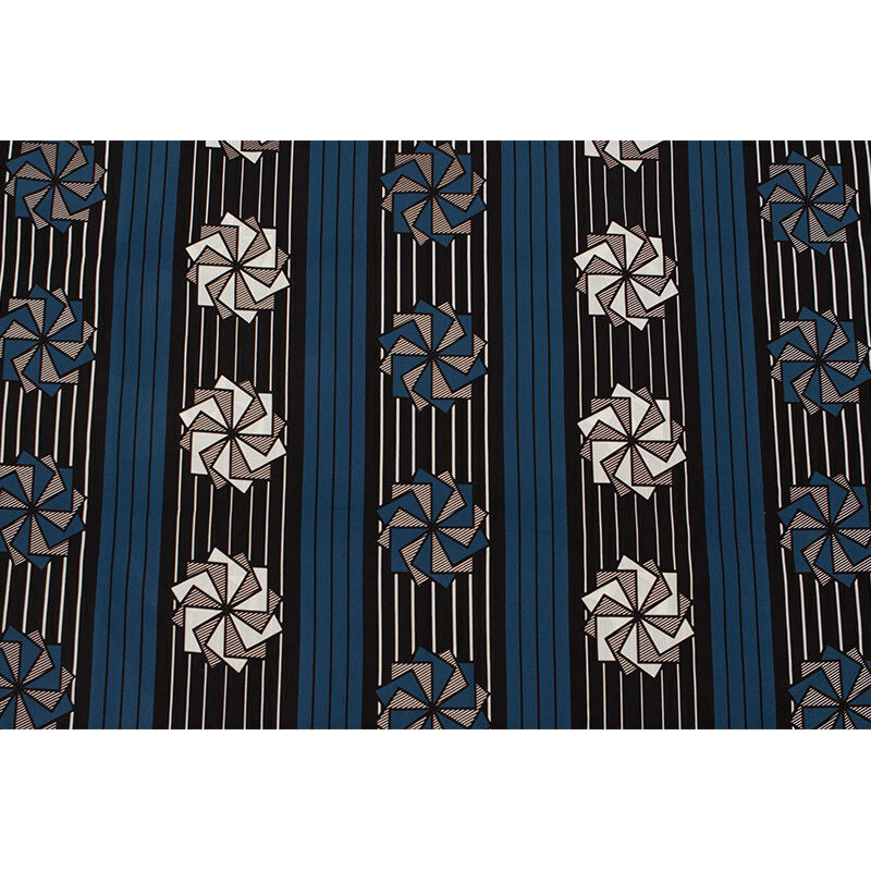 Tissu africain à imprimé Floral 100% coton, véritable cire, 6 mètres, nouvelle mode 2019