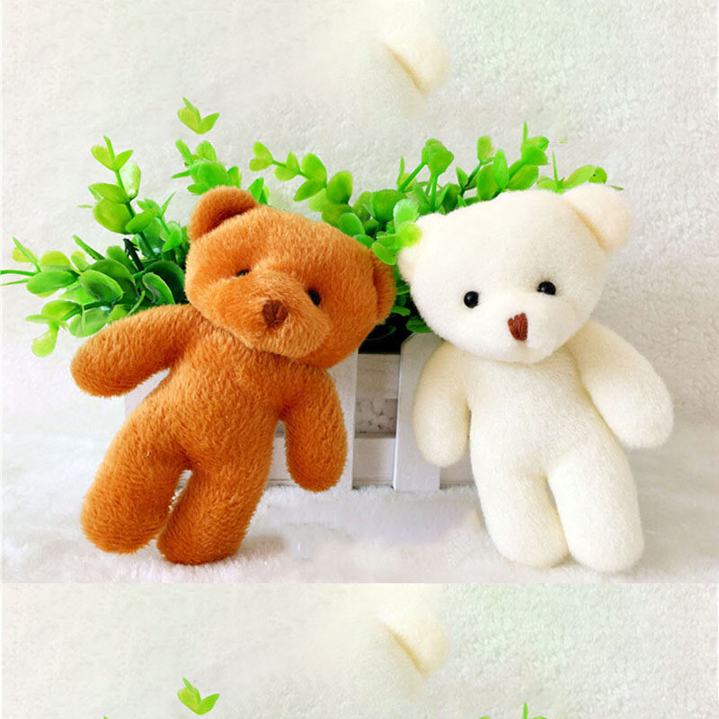 Muñeco de oso de peluche para niños y niñas, muñeco colgante de un solo ramo de dibujos animados, Material de embalaje, 1 piezas
