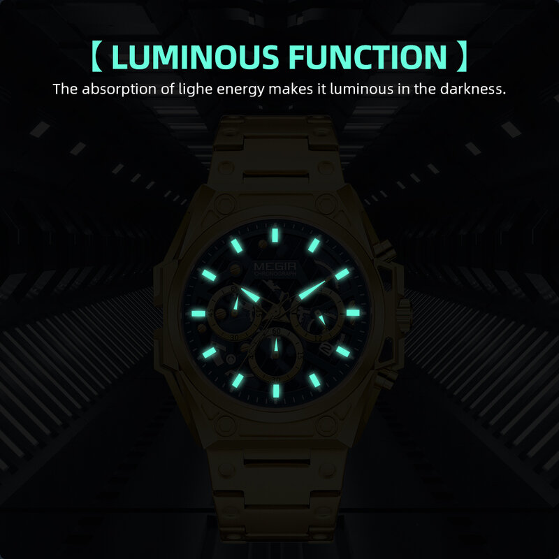 2021 Ouro Azul Aço Inoxidável Mens Relógios Top Brand Luxo Impermeável Quartz Sports Wrist Watch Man Clock Relógios de pulso