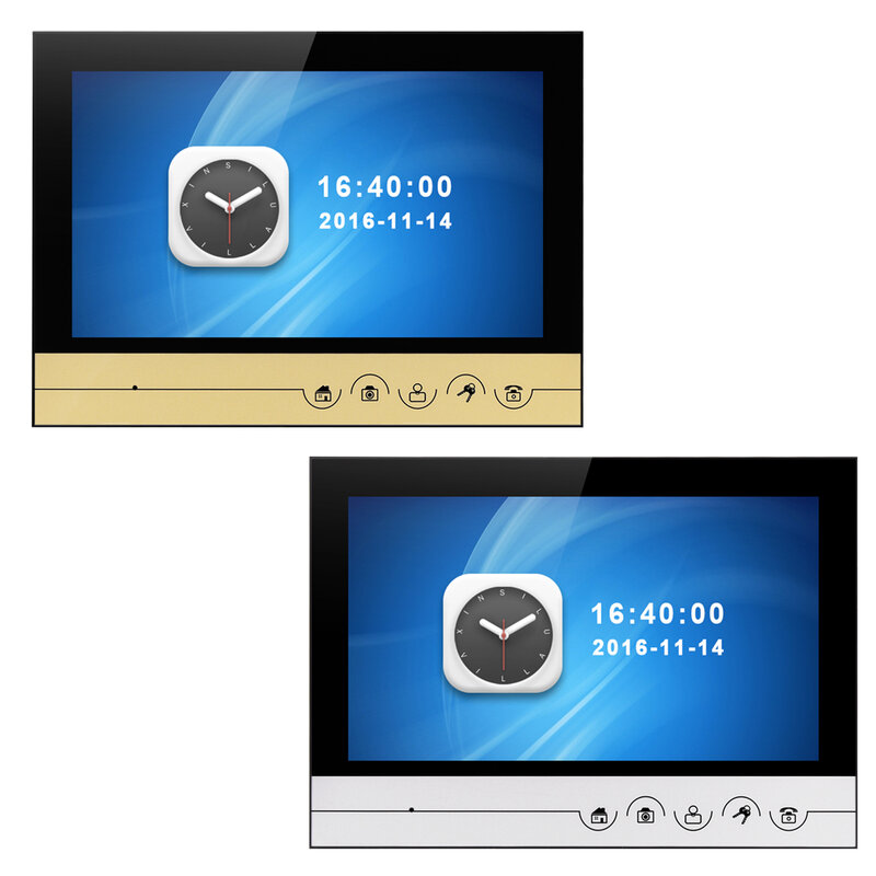9 "Video Türklingel Intercom Wired Indoor Monitor Farbe Touch Screen 12 Klingeltöne Foto Aufnahme Dual-weg Audio mit 32GB Speicher