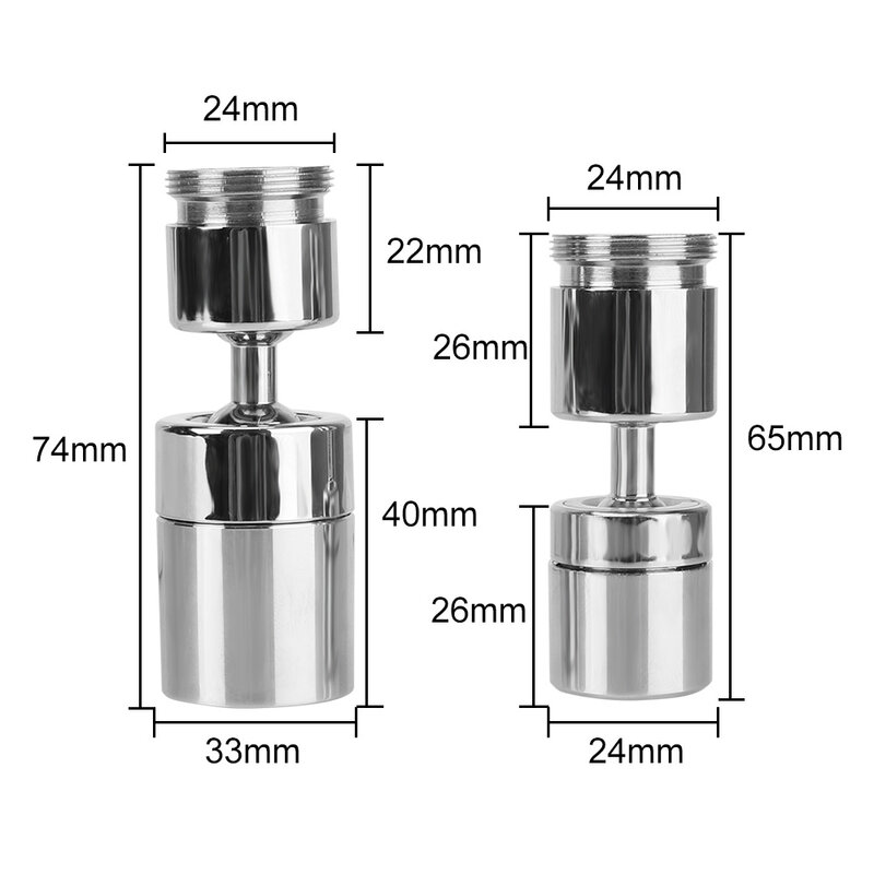 Aço inoxidável splash-proof giratória torneira do bocal de poupança de água torneira da cozinha torneira universal 720 ° rotação torneira do banho