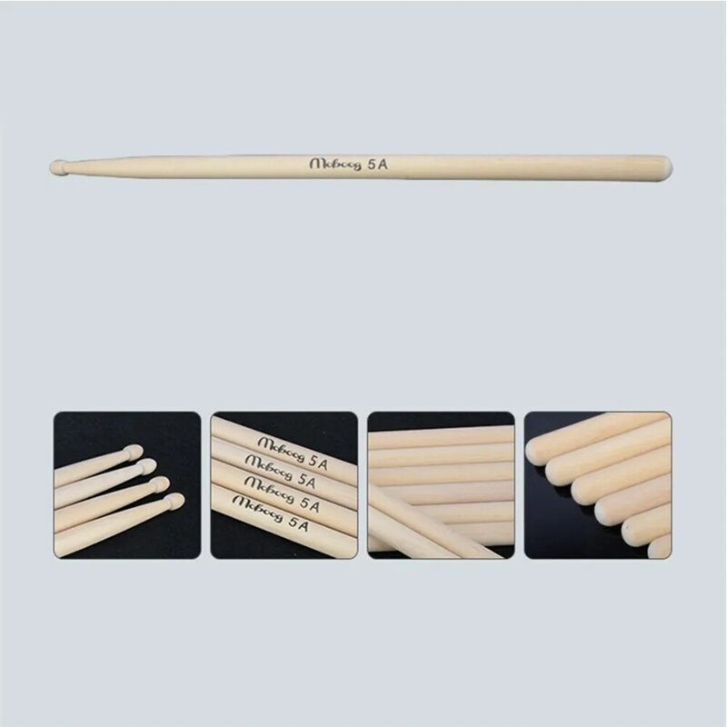 1 Pair 5A Drum Sticks High Quality Maple Wood Drumsticks Percussion Music Drum Sticks Instruments Equipment Part	 Accessories