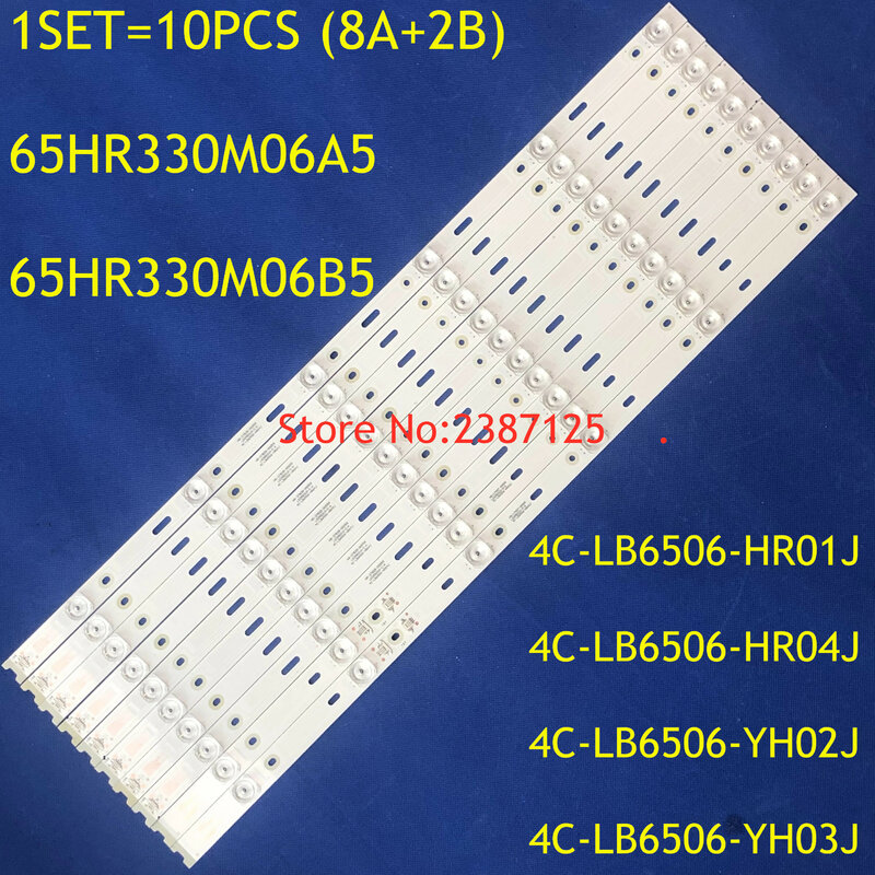 Strip LED Strip 6565p3c A/B hrhr02j untuk 65A950C 65A880C 65BX7600 65U6780C 65C-U1 LVU650ND1L