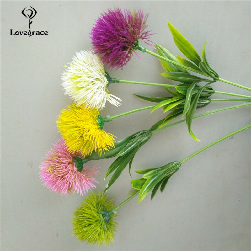 Fleurs de pissenlit artificielles en plastique, 1 pièce, fausses branches, pour un mariage, pour un jardin, pour décorer une maison