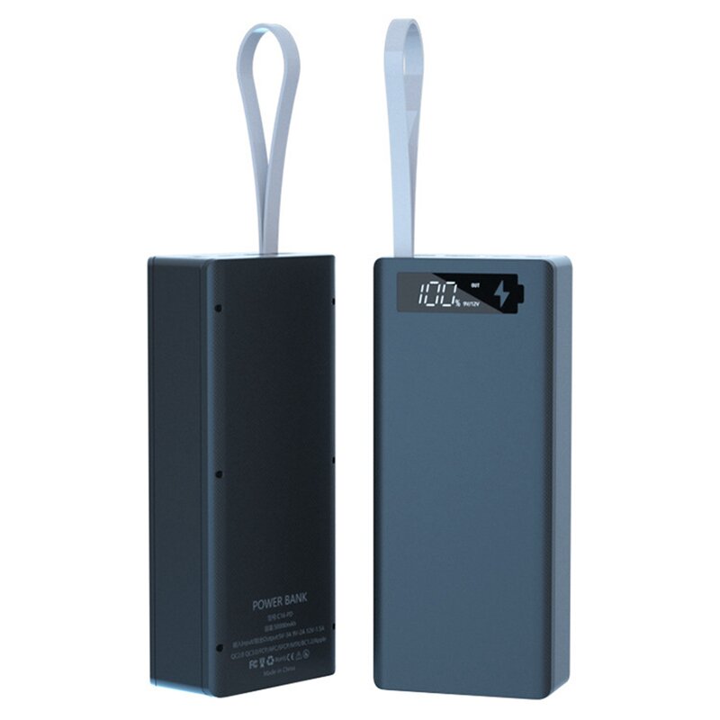 USB 5 в 2 а съемный ЖК-дисплей DIY 16x18650 чехол для аккумулятора чехол для внешнего аккумулятора коробка для зарядного устройства черные пластико...