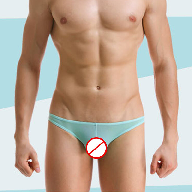 Dessous Höschen Männer Shorts stilvolle Perspektive Design Männer Eis Seide Bikini Tanga Unterwäsche atmungsaktiv und sexy