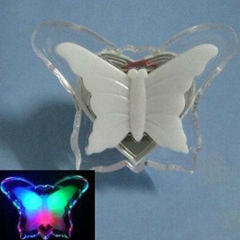 Butterfly Shape LED Night Light, Socket Light romântico, Energy Saving, Decoração do quarto, Presente criativo