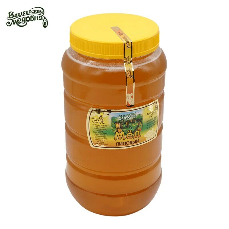 Miele Bashkir lime naturale Bashkir miele 4200 grammi plastica Bidon tiglio dolci Altai alimentare