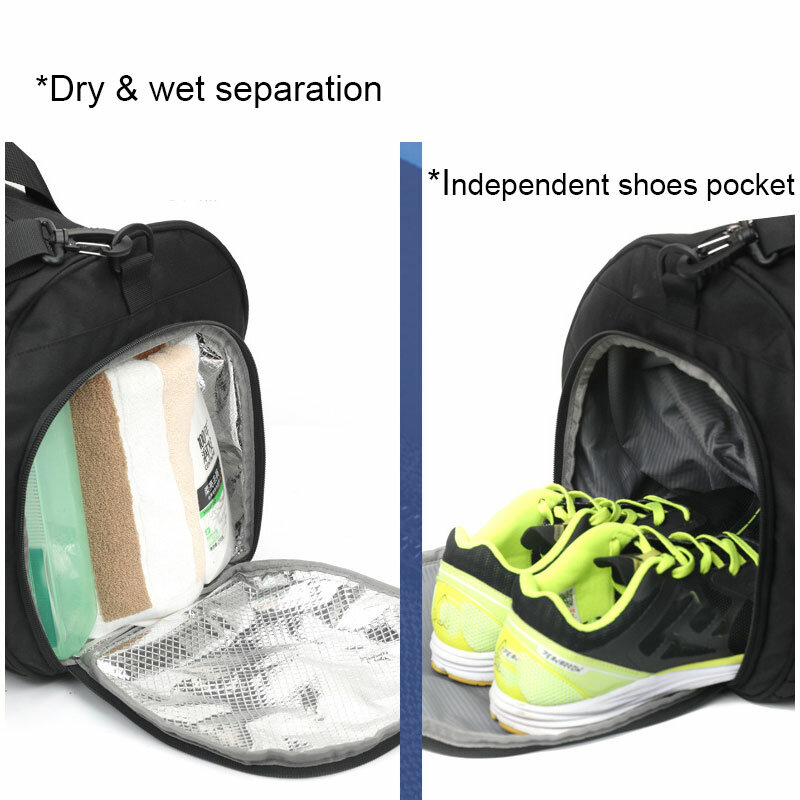IX Large Gym Bag Fitness Bags Wet Dry Training Men Yoga For Shoes Travel Shoulder Handbags Multifunction Work Out Swimming Bag
